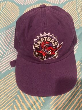 Mitchell & Ness Toronto Raptors Purple Dad Hat with Red Logo